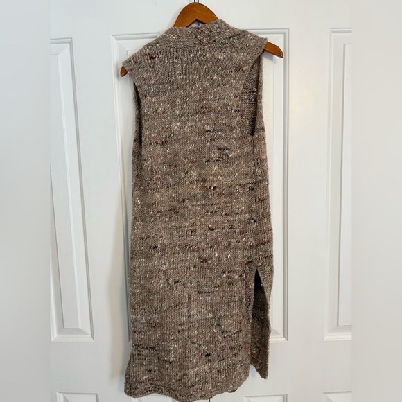 Aritzia Wilfred Dunkirk Wool Alpaca Blend Sweater Tan Brown Vest Size Small - Picture 6 of 10